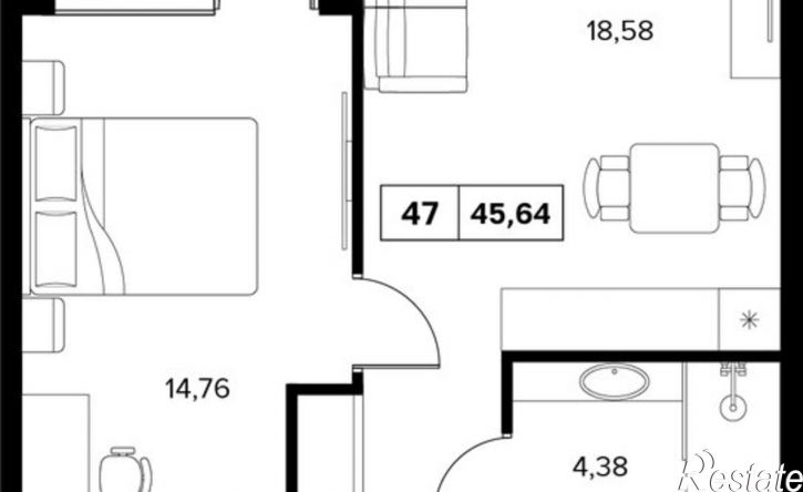 2-комн квартира в новом доме улица Семашко, 37А к1,  д. 37А к1