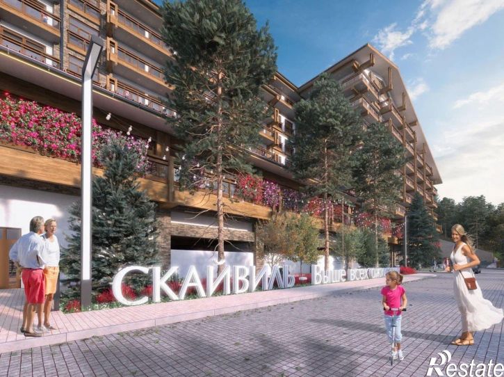 1-комн квартира в новом доме Красная Поляна пгт