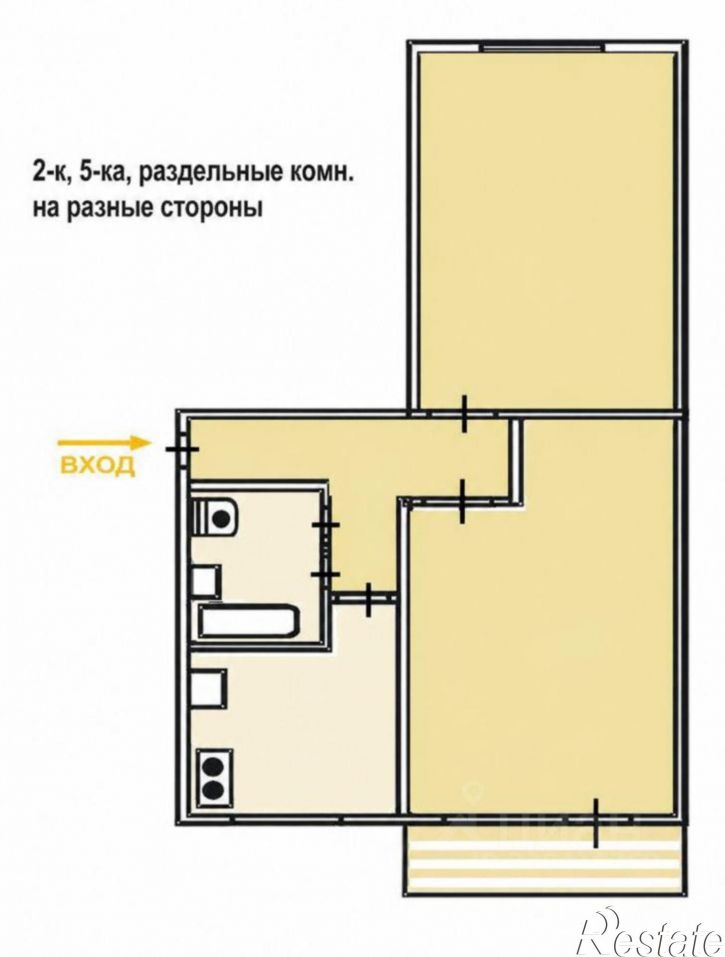 2-комн квартира ул Череповецкая, 18,  д. 18