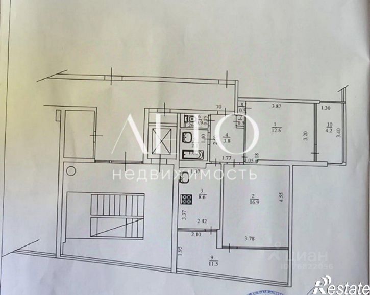 2-комн квартира ул Островского, 1,  д. 1