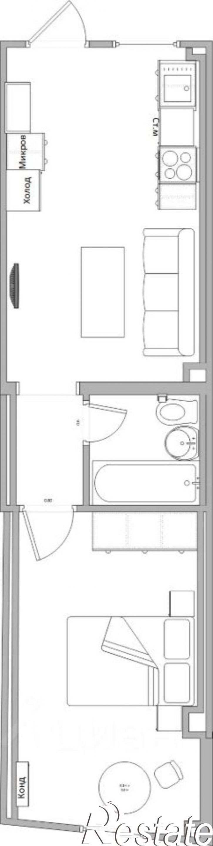 1-комн квартира Известинский переулок, 16,  д. 16