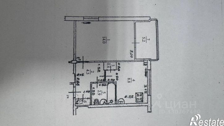 1-комн квартира улица Макаренко, 1,  д. 1
