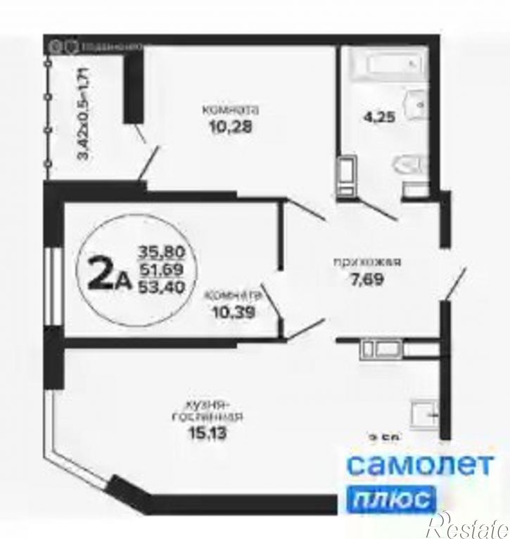 2-комн квартира Дагомысский переулок, 6,  д. 6