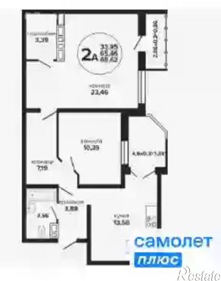 2-комн квартира Дагомысский переулок, 6,  д. 6