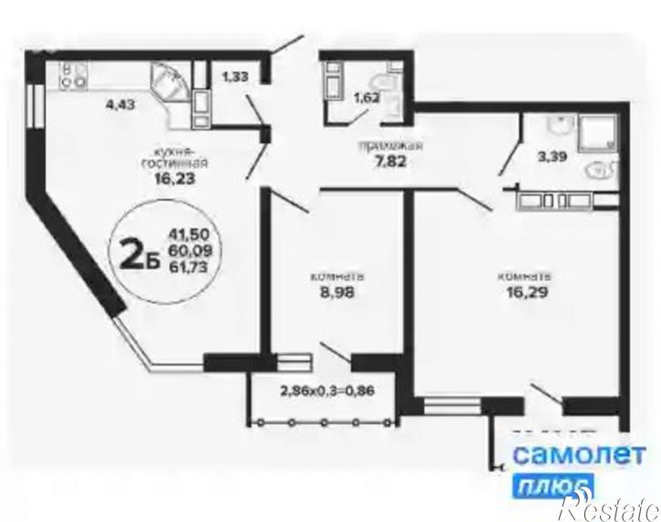 2-комн квартира Дагомысский переулок, 6,  д. 6