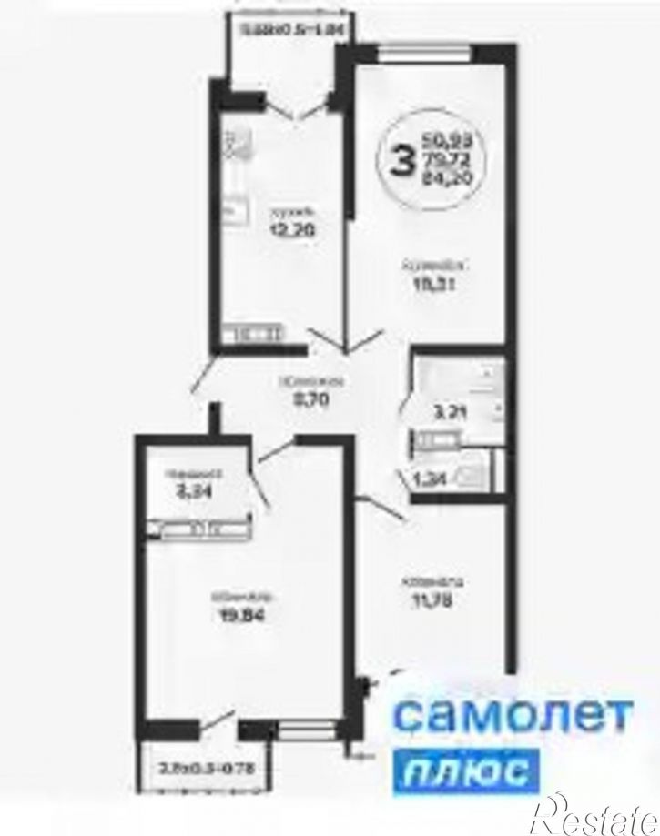 3-комн квартира Дагомысский пер, 6,  д. 6