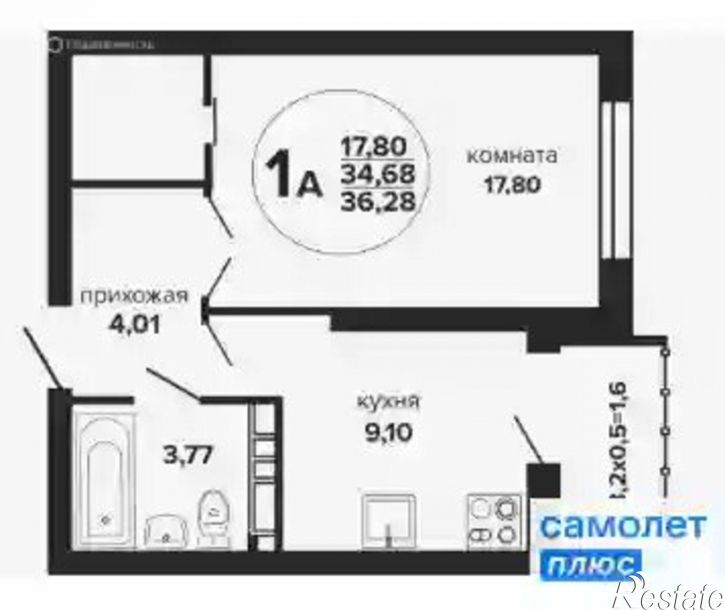 1-комн квартира Дагомысский переулок, 6,  д. 6