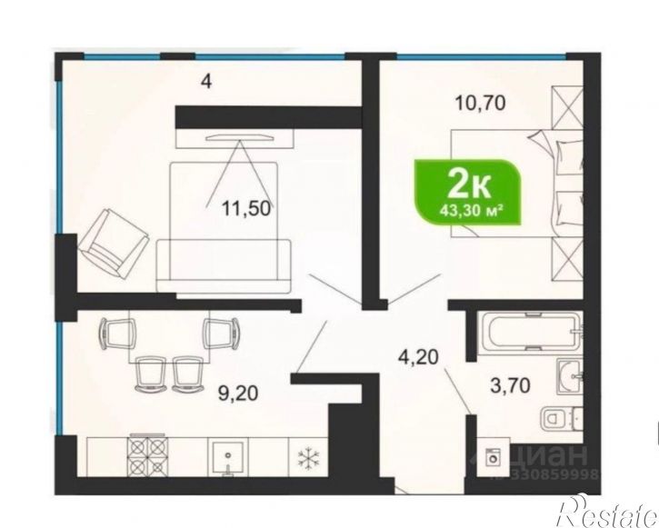 3-комн квартира Ясногорская улица, 16/6 к6,  д. 16/6 к6