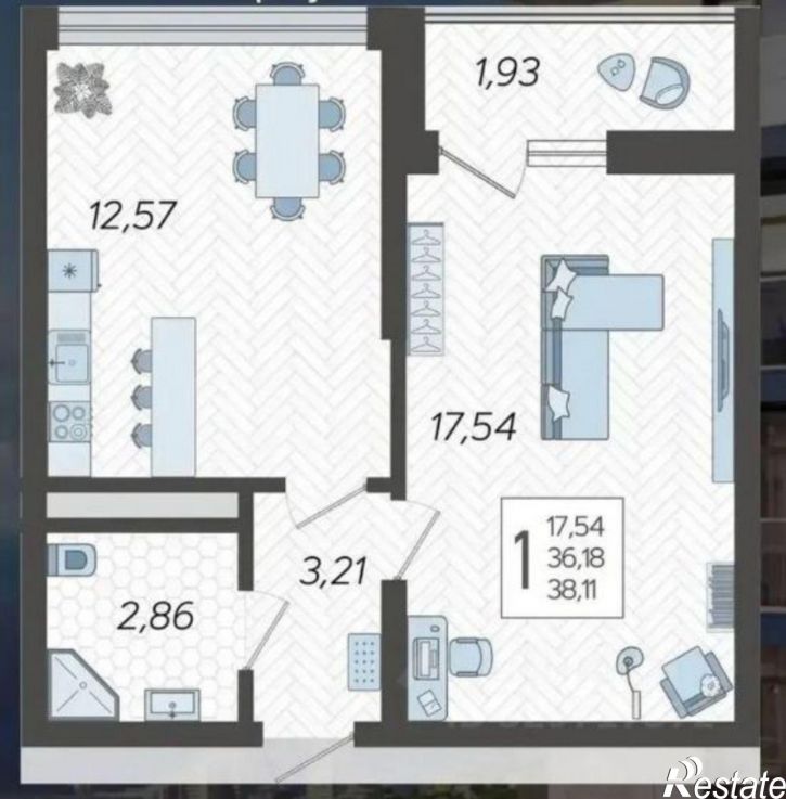 1-комн квартира ул Ясногорская, 34,  д. 34