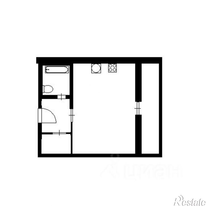 1-комн квартира улица Роз, 36,  д. 36