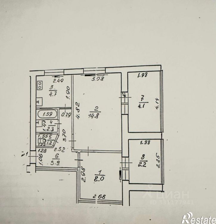 2-комн квартира Дагомысская улица, 28А,  д. 28А