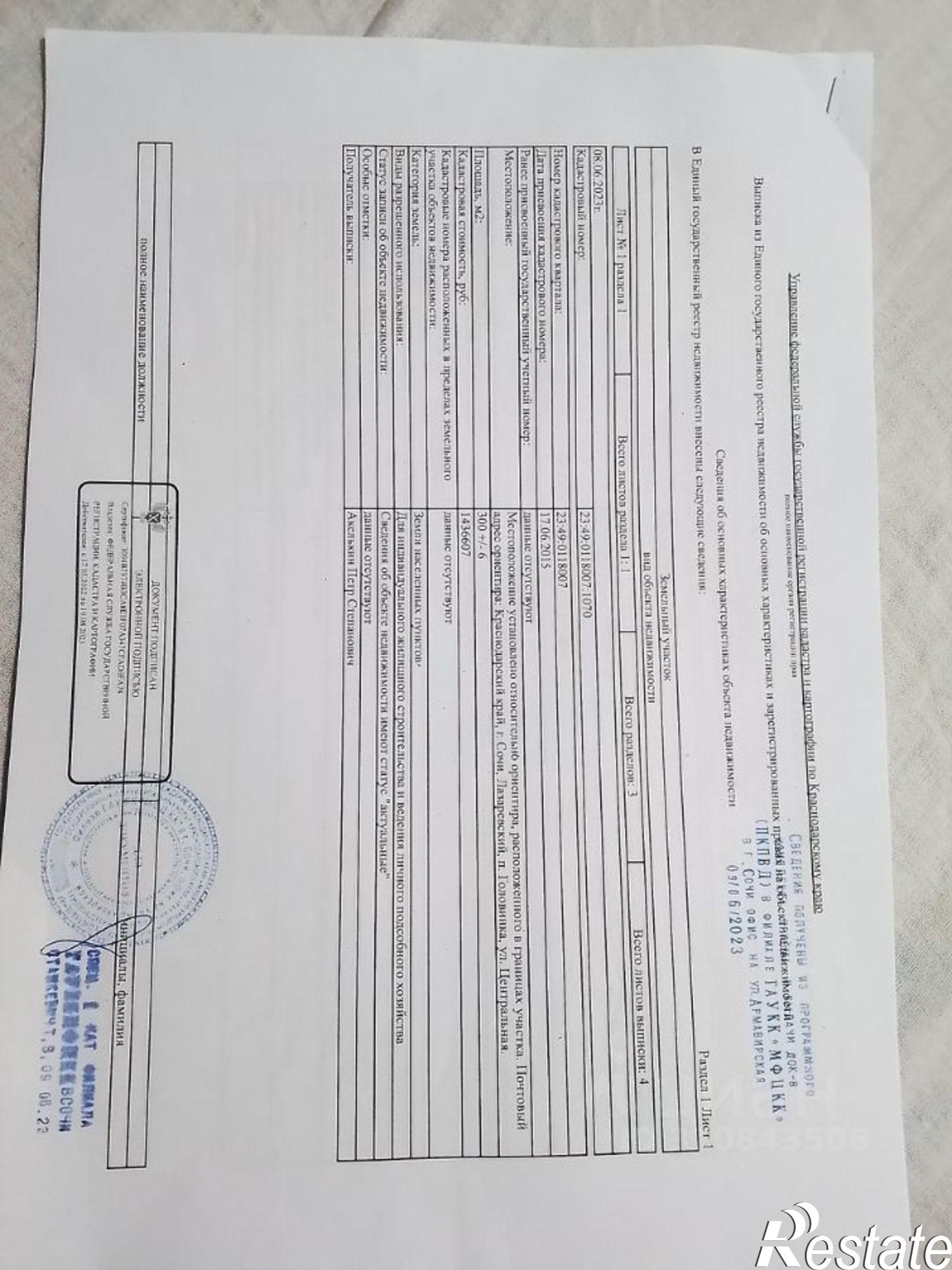 Купить землю, земельный участок за 5 501 930 рублей на Центральная улица, 12