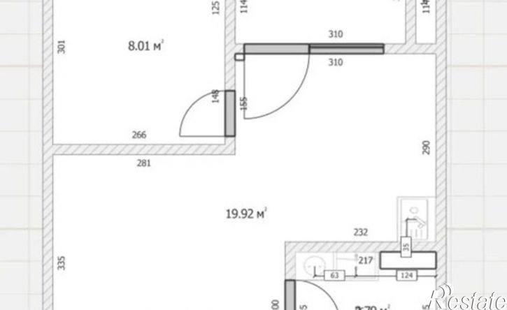 1-комн квартира ул Просвещения, 24А,  д. 24А