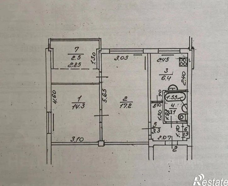 2-комн квартира Донская улица, 39,  д. 39