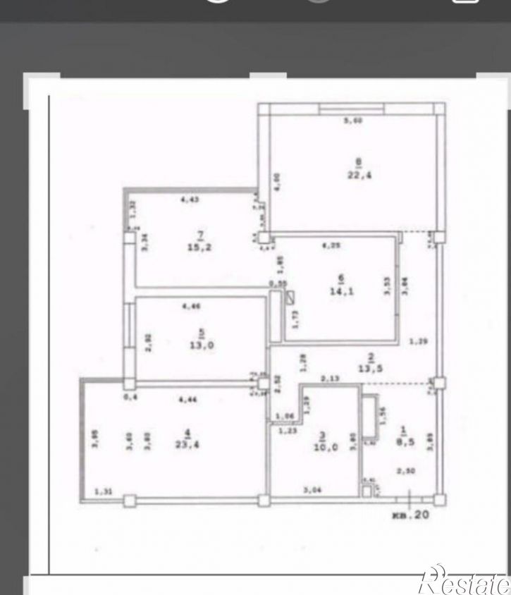 4-комн квартира Первомайская улица, 6,  д. 6