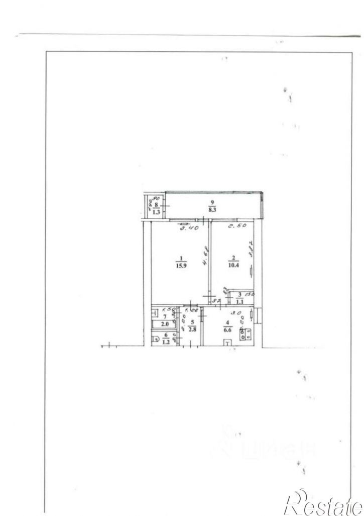 2-комн квартира Кубанская улица, 22,  д. 22
