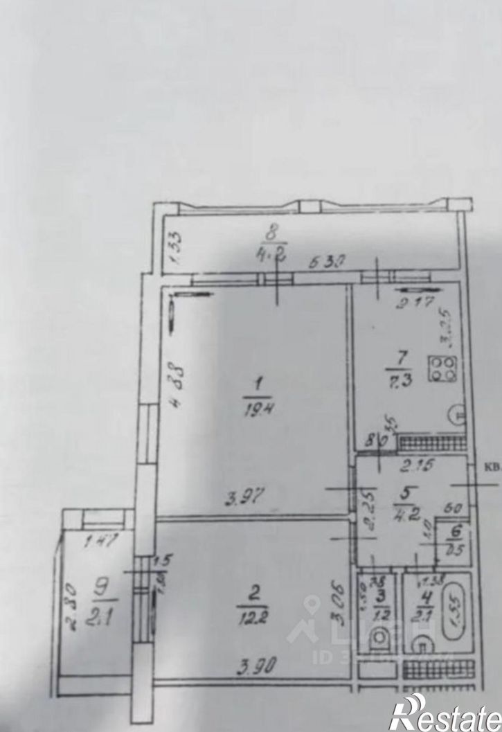 2-комн квартира ул Вишневая, 34,  д. 34