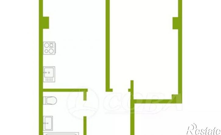 1-комн квартира ул Тепличная, 96А,  д. 96А