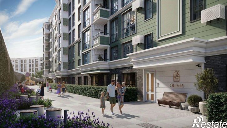 1-комн квартира в новом доме жилой район Адлер