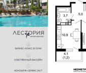 1-комн, 33 кв м, этаж 2/17 ул Искры, 66/10