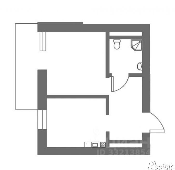 1-комн квартира ул Ясногорская, 34Б,  д. 34Б