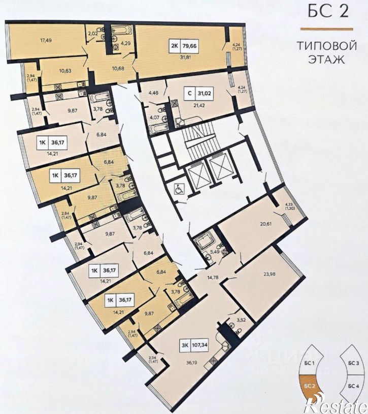 3-комн квартира в новом доме Донской пер, 11/2,  д. 11/2