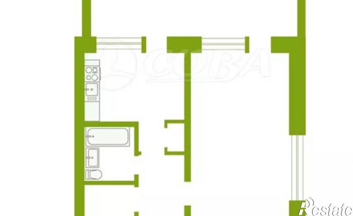 2-комн квартира ул Дмитриевой, 30А,  д. 30А