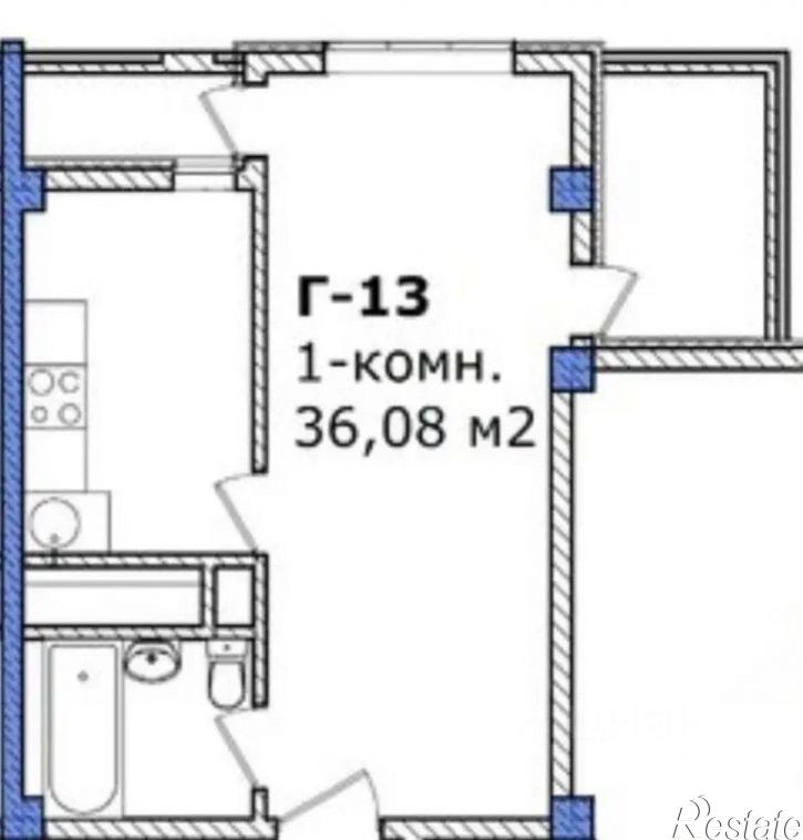 1-комн квартира ул Пластунская, 104А,  д. 104А