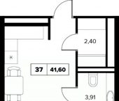 2-комн, 41 кв м, этаж 2/8 ул Семашко, 37А 3