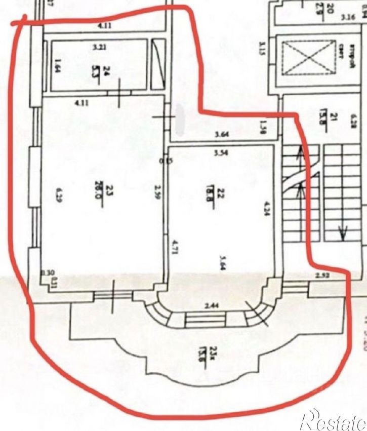 1-комн квартира Морской пер, 1,  д. 1