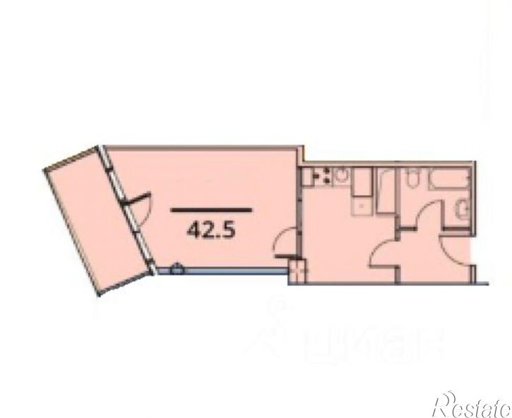 1-комн квартира в новом доме Курортный пр-кт, 108,  д. 108