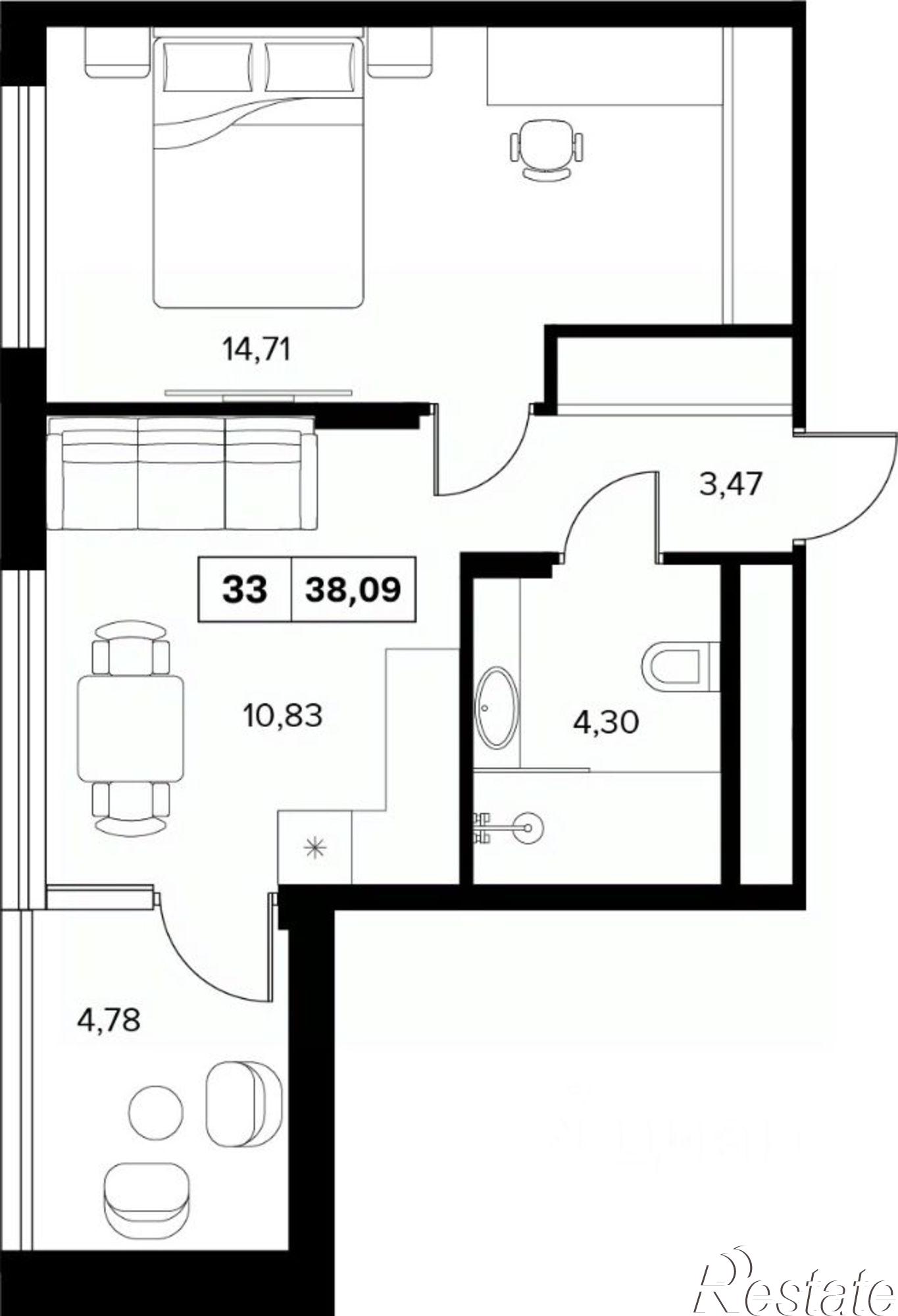 Купить квартиру за 35 480 800 рублей на ул Семашко, 15