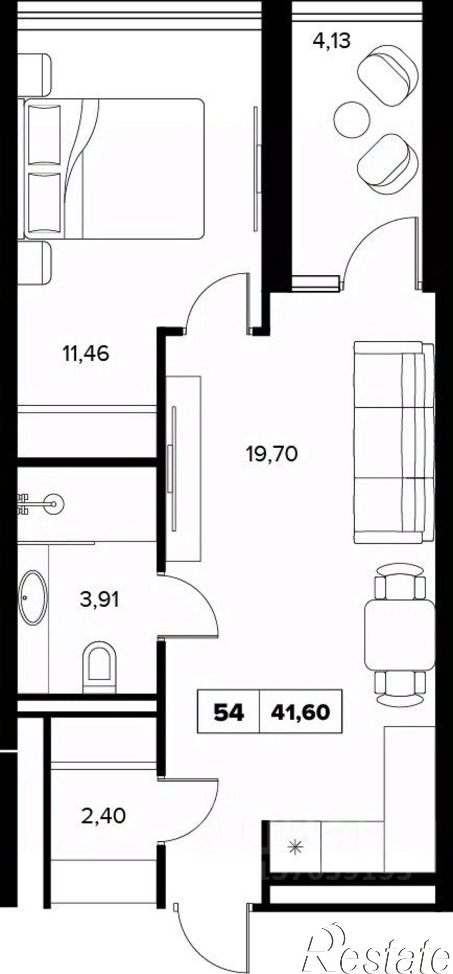 Купить квартиру за 38 105 600 рублей на ул Семашко, 37А 3