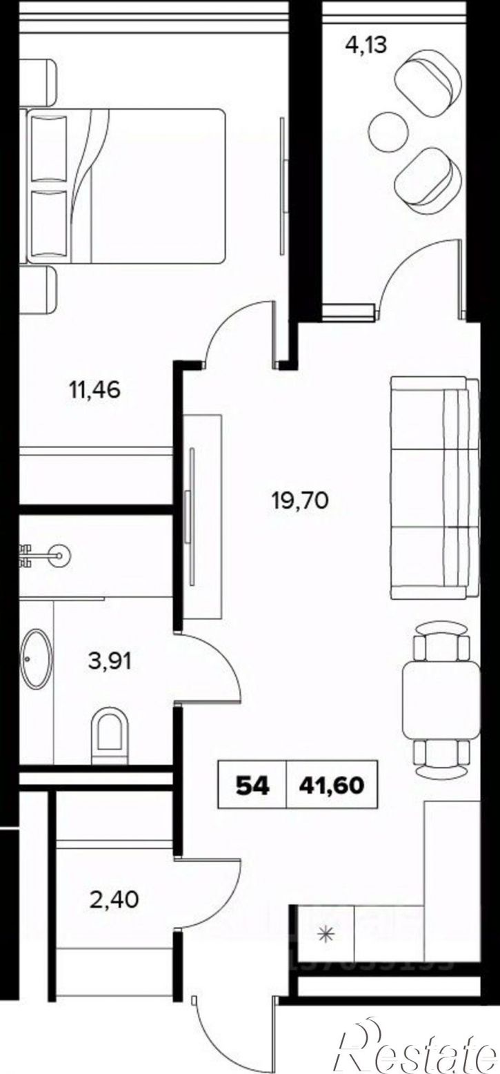2-комн квартира в новом доме ул Семашко, 37А 3,  д. 37А 3,  к. 3