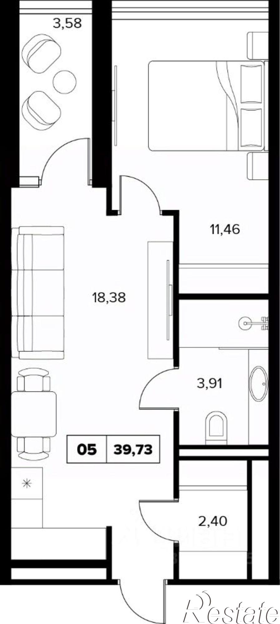 Купить квартиру за 36 194 000 рублей на ул Семашко, 37А 3