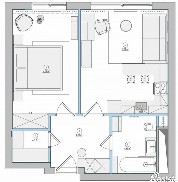 2-комн квартира ул Просвещения, 24А,  д. 24А