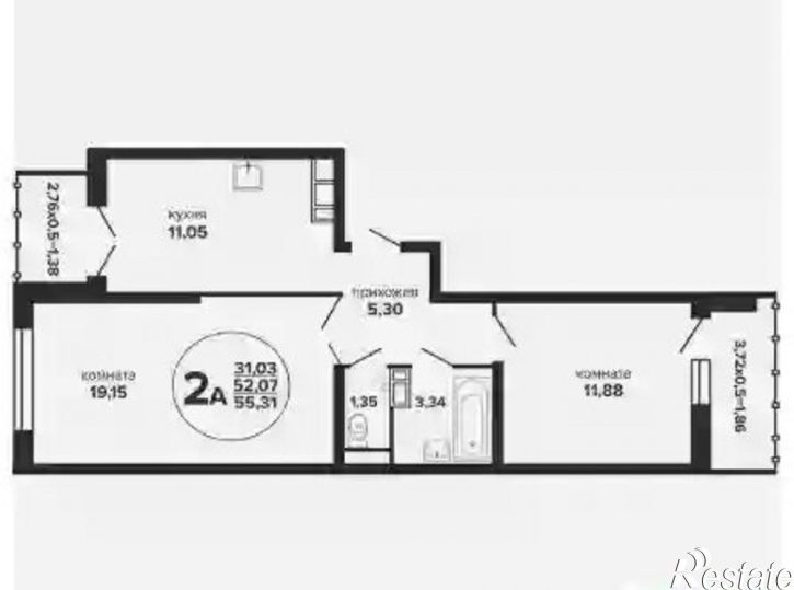 2-комн квартира Дагомысский пер, 6,  д. 6