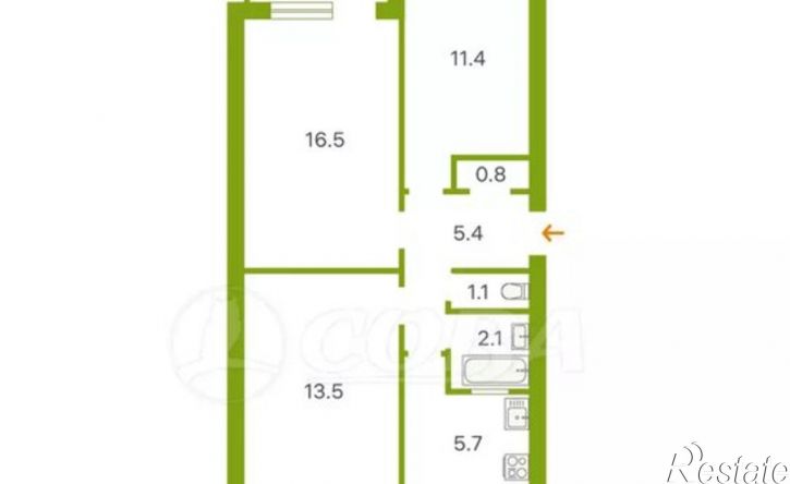 3-комн квартира ул Ростовская, 5,  д. 5
