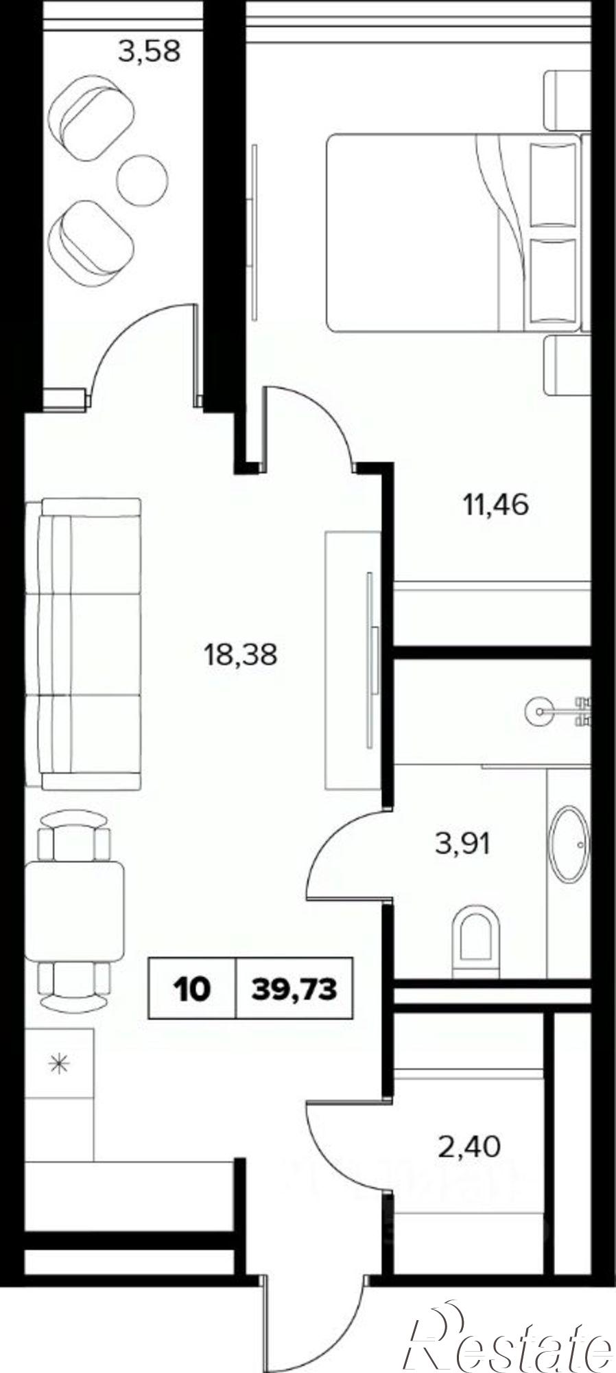 Купить квартиру за 36 194 000 рублей на ул Семашко, 37А 3