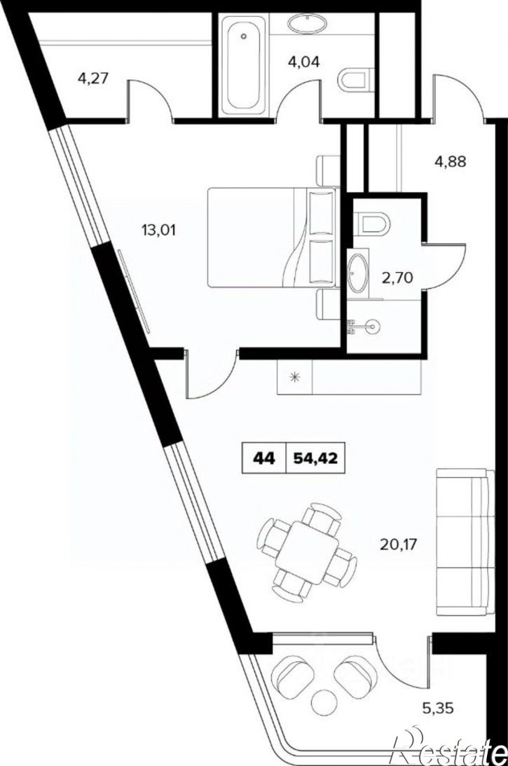2-комн квартира в новом доме ул Семашко, 37А 3,  д. 37А 3,  к. 3
