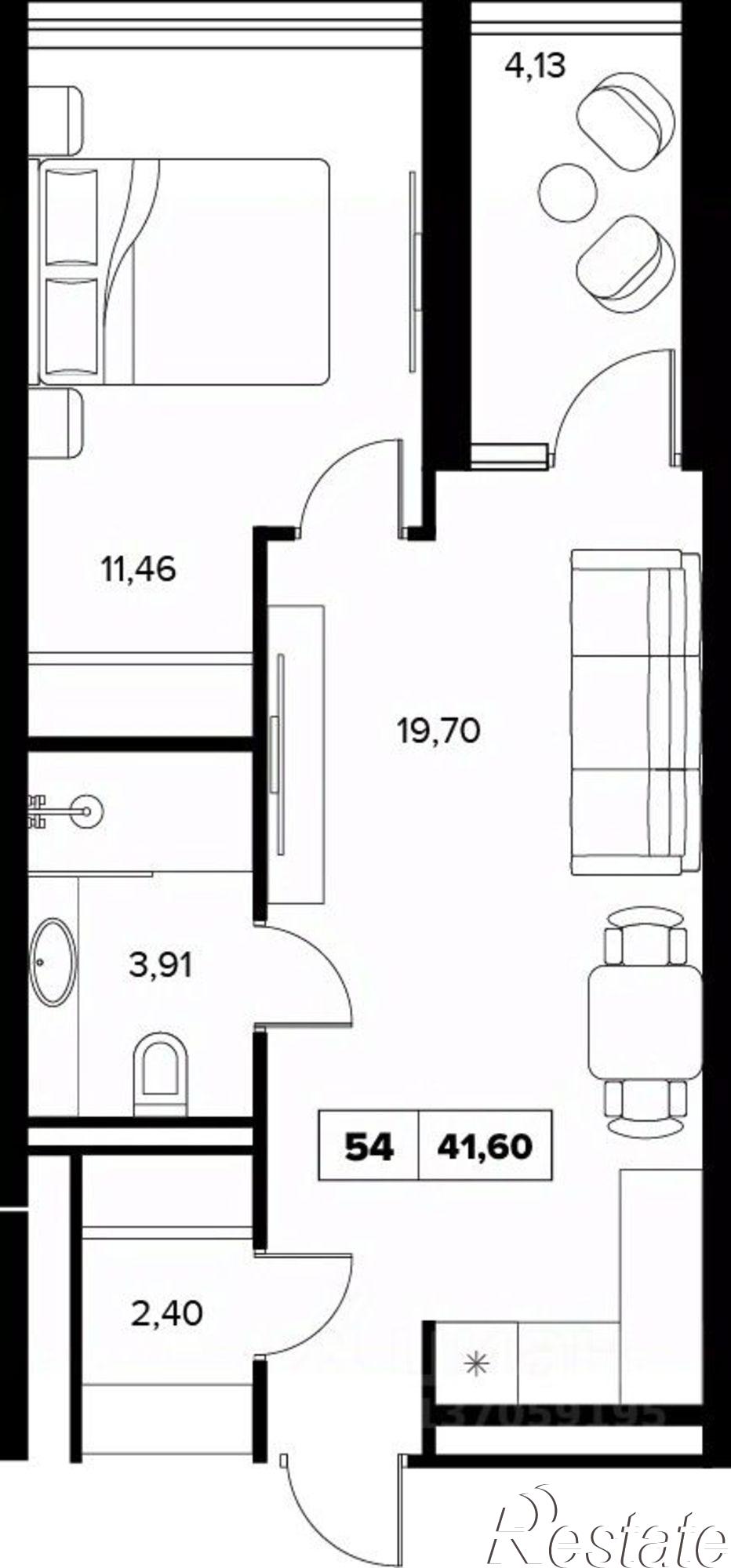 Купить квартиру за 38 105 600 рублей на ул Семашко, 37А 3