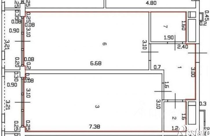 2-комн квартира ул Ленинградская, 3/7,  д. 3/7