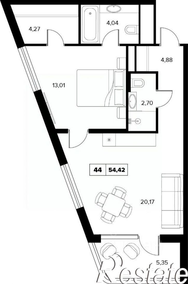 2-комн квартира в новом доме улица Семашко, 37А к3,  д. 37А к3