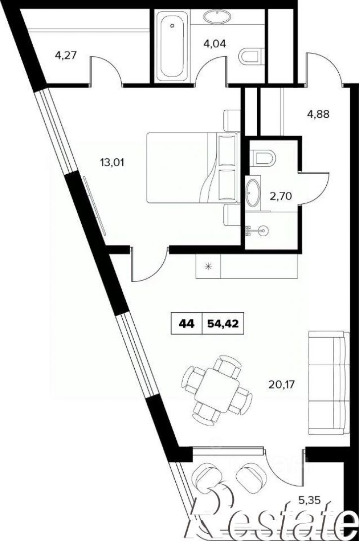 2-комн квартира в новом доме улица Семашко, 37А к3,  д. 37А к3