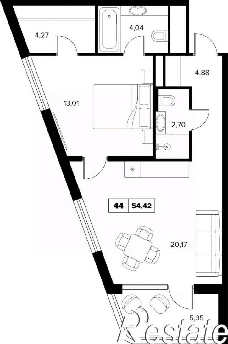 2-комн квартира в новом доме улица Семашко, 37А к3,  д. 37А к3