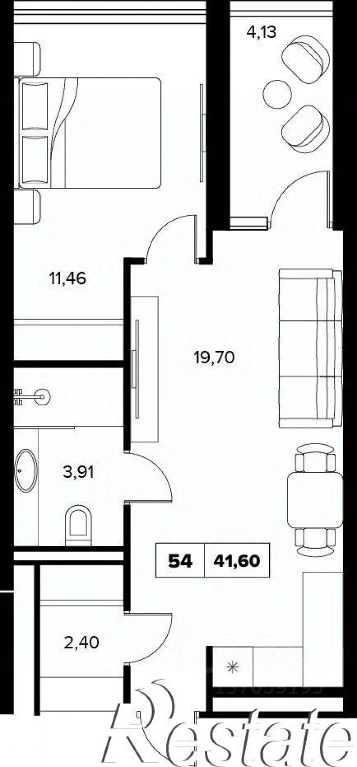 2-комн квартира в новом доме улица Семашко, 37А к2,  д. 37А к2