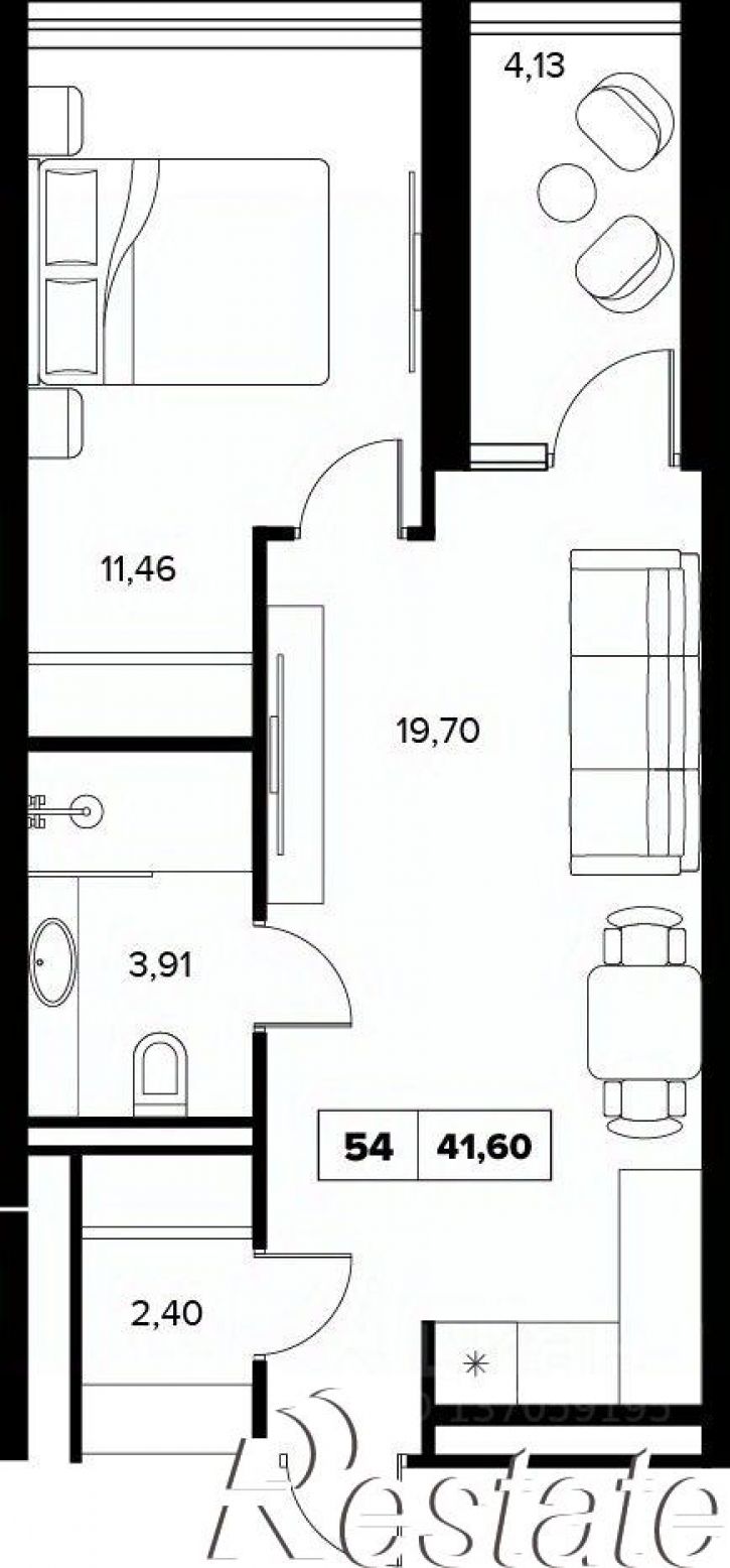 2-комн квартира в новом доме улица Семашко, 37А к2,  д. 37А к2