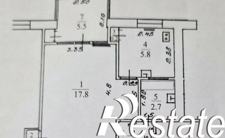 1-комн квартира улица Красных Партизан, 5,  д. 5