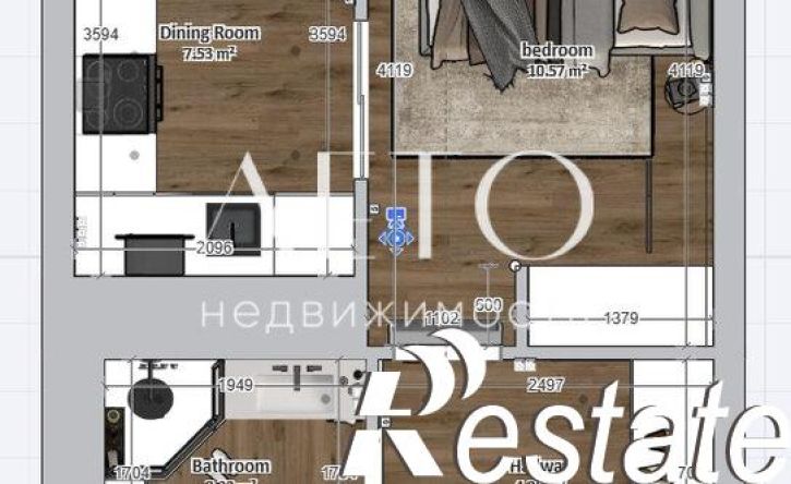 1-комн квартира Пластунская улица, 104Б,  д. 104Б
